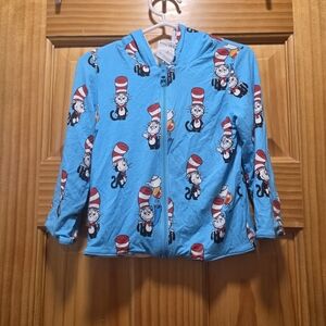 Posh Peanut Dr Seuss Cat in the Hat Bamboo Zip Hoodie 18-24M